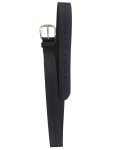 Mens Centre Stitch Leather Belt In Black - Black 2XL