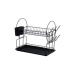 Casa Dish Drainer 2-TIER Catania Matt Black