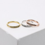 CAS102704 - Fingerprint Sterling Silver Ring.