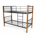 Westin Double Decker Bed 900 X 1900MM Black And Wood Finish Wdb
