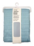 Blue Jacquard Shower Curtain - None Blue