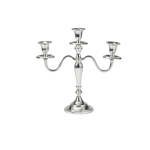 Candle Holder Aluminium 29X10X30CM - Silver - Straight Bottom