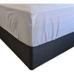 Fitted Sheet Standard Depth 30CM - Cotton Percale - King Cotton Percale Charcoal