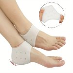 1 Pair Gel Heel Cups For Plantar Fasciitis Relief Achilles Tendonitis Bone Spurs Foot Pain Cushioning Inserts For Men & Women