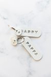 Acrylic Key Ring - "daddy" "pappa" & Children's Initials - Oupa Afrikaans Dad & Six Children