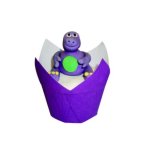 Fancy Flower Tulip Muffin Cup – Purple