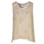 Double Layered Cornelli Mesh Top - Stone Free