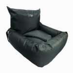 2-IN-1 Pet Car Seat And Bed - Small Black Noir Canvas