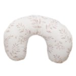 Feeding Pillow Cover Neutral Beige Beige Stripe Laurel Leaf Print Set