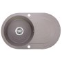 Laveo Dafne Granite Sink 1 Bowl With Drainer - Grey