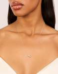 Sterling Silver Interlocked Hoops Pendant Necklace