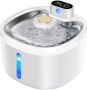 2.6L Wireless Pet Water Fountain -automatic Stainless Steel Pet Fountain