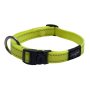 Rogz Pet Products Rogz Utility Large 20MM Fanbelt Dog Collar - Dayglo Yellow Reflective