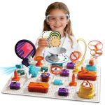 Gohero Circuits Science KIT76 Stem Projects Science Experiments For Kids With Fan Rgb Lights Learning & Education Toyskids Circu