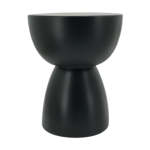 Drum Outdoor Side Table - White