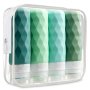 4 Pack Silicone Travel Bottles For Toiletries Tsa Approved 3OZ Portable Travel Bottles Bpa Free Leak Proof Squeezable Travel Size Containers Travel Accessories For