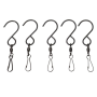 5PCS Versatile Rotating Hooks For Hanging Crystal Twisters And Bird Feeders