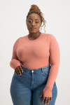 Lucy Long Sleeve Bodysuit - Desert Sand - 2XL