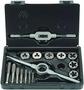 Alpen Tap & Die Set 16 Piece M3 - M12 Hss With Die Holder & Tap Wrench