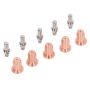 Plasma Cutter Consumables 10PCS Electrode Nozzle For PT-60 Torch Copper