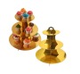 3 Layer Cupcake Stand Gold
