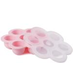 Reusable Pop-out Silicone Baby Food Freezer Tray Container With Lid - Pink