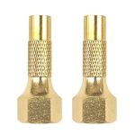 2PCS Car Tire Chuck - Heavy Duty Brass Screw On Tire Air Chuck With 1 4" Npt Thread - Tire Inflator Nozzle Twist-on Chucks For