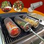 3-PIECE Set Of Stainless Steel Grill Baskets With Fork And Hook Perfect For Grilling Vegetables Fries And Fish - Suitable For Camping Picnics And