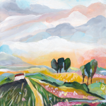 Where I Live Over The Hill Art Print - A4 - 210 X 297 Mm