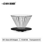 Coffee Accessories Glass Coffee Filter Cups And Clear-black