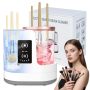 3-IN-1 Electric Makeup Brush Cleaner With Dryer & Holderautomatic USB Cleaning Machine For All Makeup Brush Sizes Portable Quick-dry Tool For Cosm