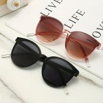 CAT Eye Fashion For Women Men Mod Gradient Lens Glasses Casual Hollow Earpiece Eyewear