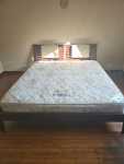 Rest Assured King Extra Length Sleigh Base With Rest Assured Mattress