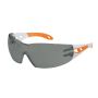 Uvex Pheos S Grey Safety Eyewear White / Orange Frame