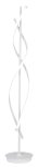 Matt White Aluminium And Acrylic LED Floor Lamp With Remote Control -40W LED Included