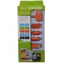 USB Mobile Data Cable 5 In 1 Charger And Sync Orange