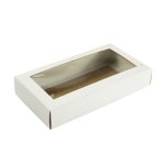 Shortbread Box With Window 170X90X30MM White