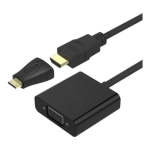 Mecer 3-IN-1 HDMI MINI HDMI & Micro HDMI To Vga Adapter With Audio