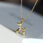 1PC Hip Hop Couple Necklace Jewelry Creative Balloon Dog Pendant Necklace For Men Women