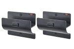 Ladder Hanger Set Of 2 For Garage Wall - Black Heavy Duty Utility Hook For Wall Mount Ladder Storage. Versatile Tool Holder To M
