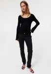 Mama Slim Straight Low Jeans - Black