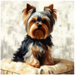 FSC2387 Printed Panel Yorkshire Terrier