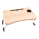 Portable Foldable Laptop Stand Desk For Bed & Sofa - Pink