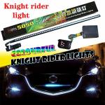 Ysy 1SET 23.3 Inch Rgb Knight Rider Lights 48 5050 Smd Scanning Knight Rider Light Bar Strip W remote Control Turn Signal Third