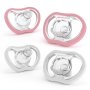 Active Pacifier 4/PCK 4M+ Pink & White