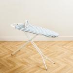 Sky White Stripe Ironing Board Cover Light Blue