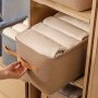 Minimalist Multifunctional Wardrobe Clothes Organizer Versatile Space Saving Container With Handle