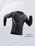 Men's Athletic Muscle Fit T-Shirt Men's Compression T-Shirt Breathable Comfy Top For Sport & Fitness