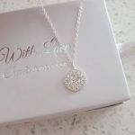 SS411 - 925 Sterling Silver Round Cz Necklace