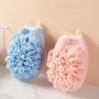 Luxury 2-IN-1 Bath Sponge & Loofah Ball - Soft Double-sided Exfoliating Shower Scrubber For Deep Skin Cleansing